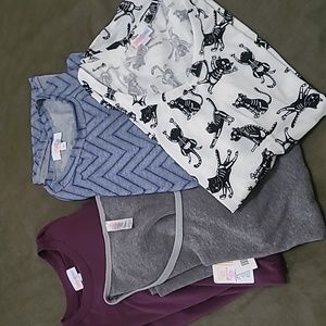 4 LULAROE mixed tops xs-s some NWT